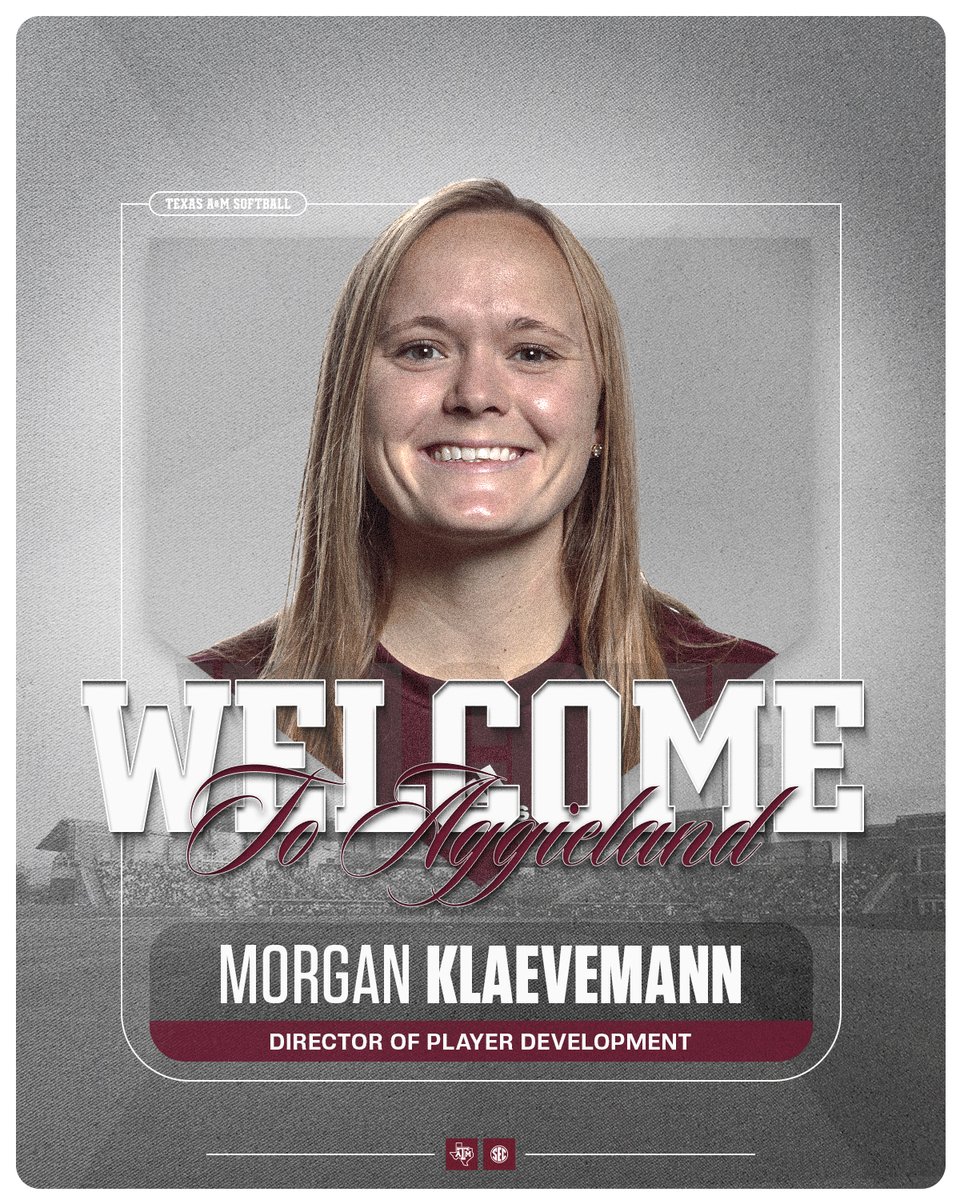 AggieSoftball's tweet photo. Let’s get to work 😤

Excited to have @CoachMorganK in Aggieland.

#GigEm https://t.co/A77TyG6g11
