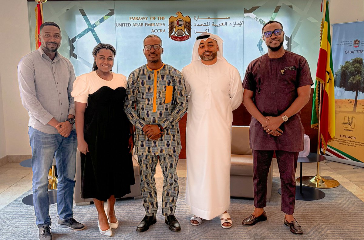 Earlier this week, I led my team <a href="/ghrucommerce/">Ghana-Russia Center for Commerce and Relations</a> in a dialogue of cooperation with with H.E. Amer Jamil Al Alawi, the UAE Head of Mission to Ghana <a href="/UAEEmbassyAccra/">UAEEmbassyAccra</a> on collaborative youth initiatives between the Center and UAE #BRICS
