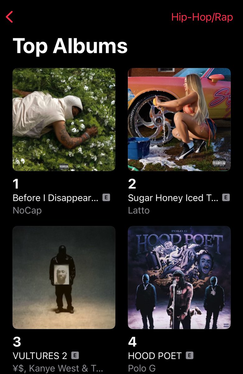 NoCap's tweet photo. What’s y’all top 3 songs off BIDA??? https://t.co/W6x9jqOaWY