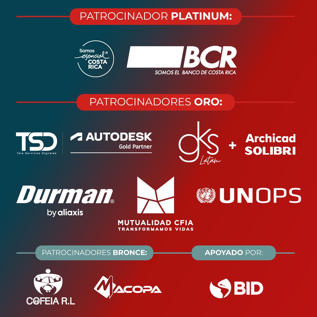 ¿Ya te inscribiste para formar parte del #BIMCONCFIA2024?

📲 Sé parte del congreso organizado por los profesionales:
▶️ eventos.cfia.or.cr/producto/bim-c… ◀️

#SomosCFIA
#ConstruyendoHistoria