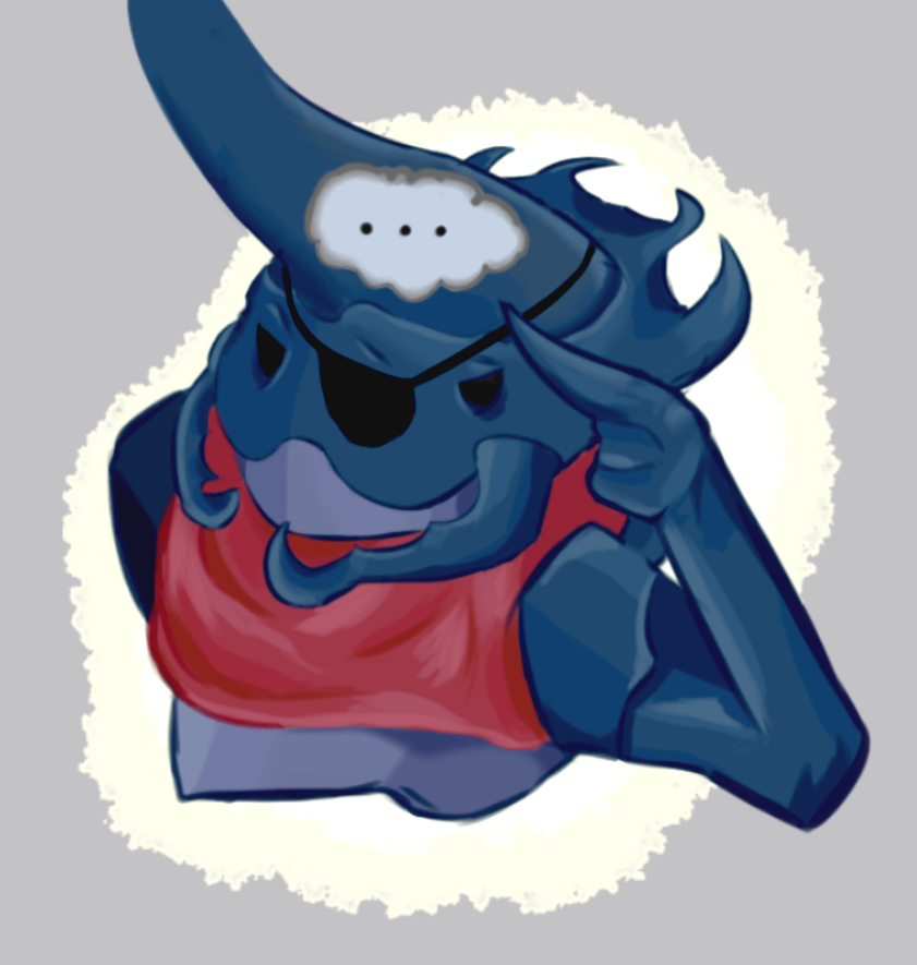 Here's a character Design I did for a Stag Beetle in Hollow Knight galled Grusen!