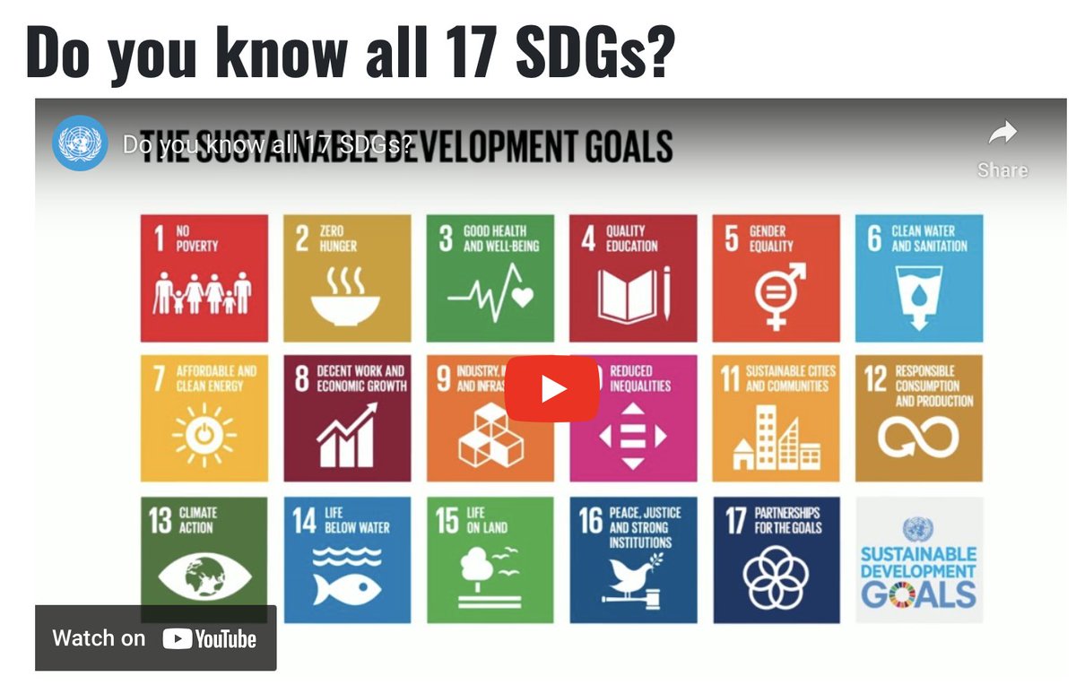 Scirens (@scirens) on Twitter photo Are you familiar with all 17 Goals of Sustainable Development from the <a href="/UN/">United Nations</a>? This webpage is so helpful in learning about them and is inspirational in imaging what our world *could* be like.
🌎sdgs.un.org/goals Are you familiar with all 17 Goals of Sustainable Development from the <a href="/UN/">United Nations</a>? This webpage is so helpful in learning about them and is inspirational in imaging what our world *could* be like.
🌎sdgs.un.org/goals