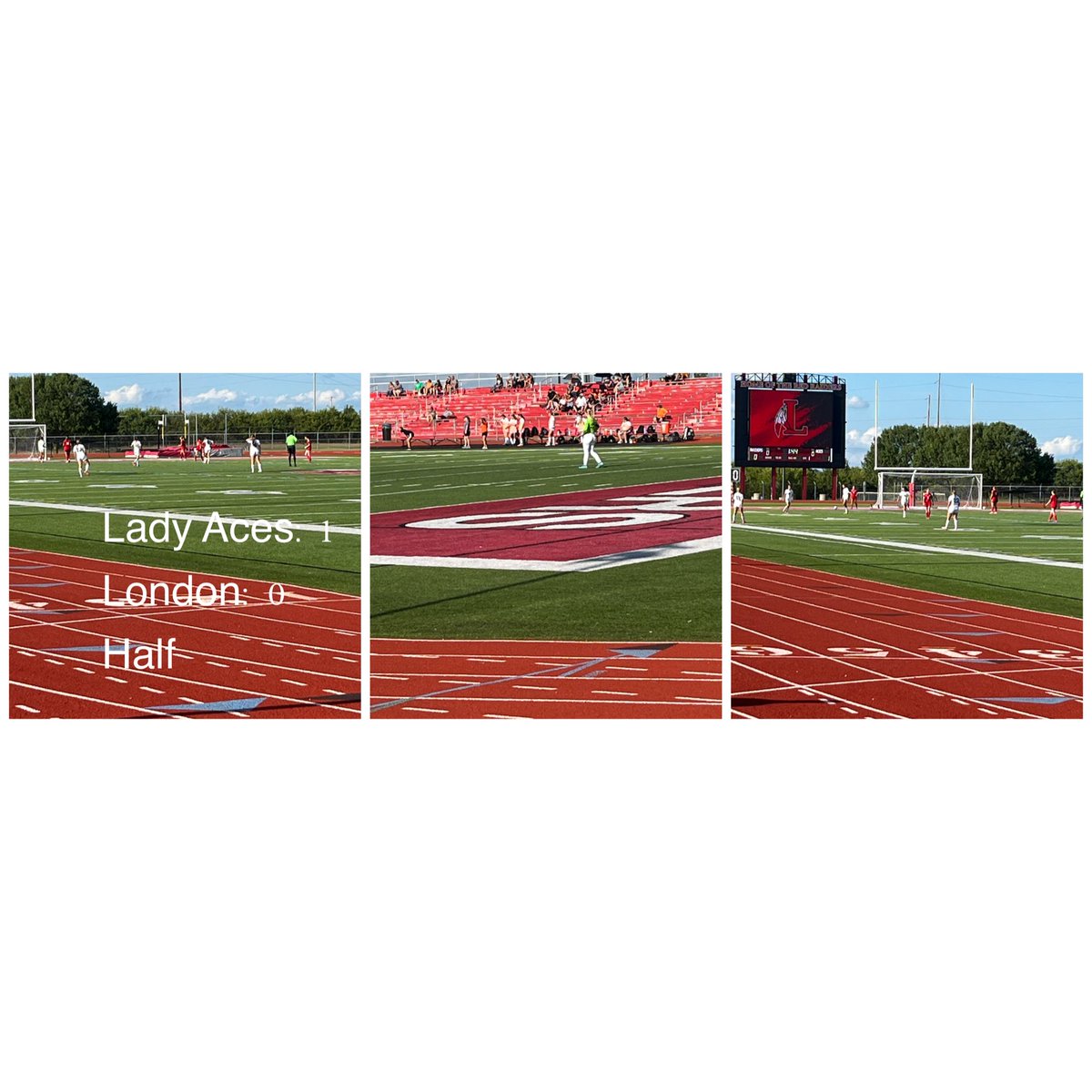 Lady Aces up at the half