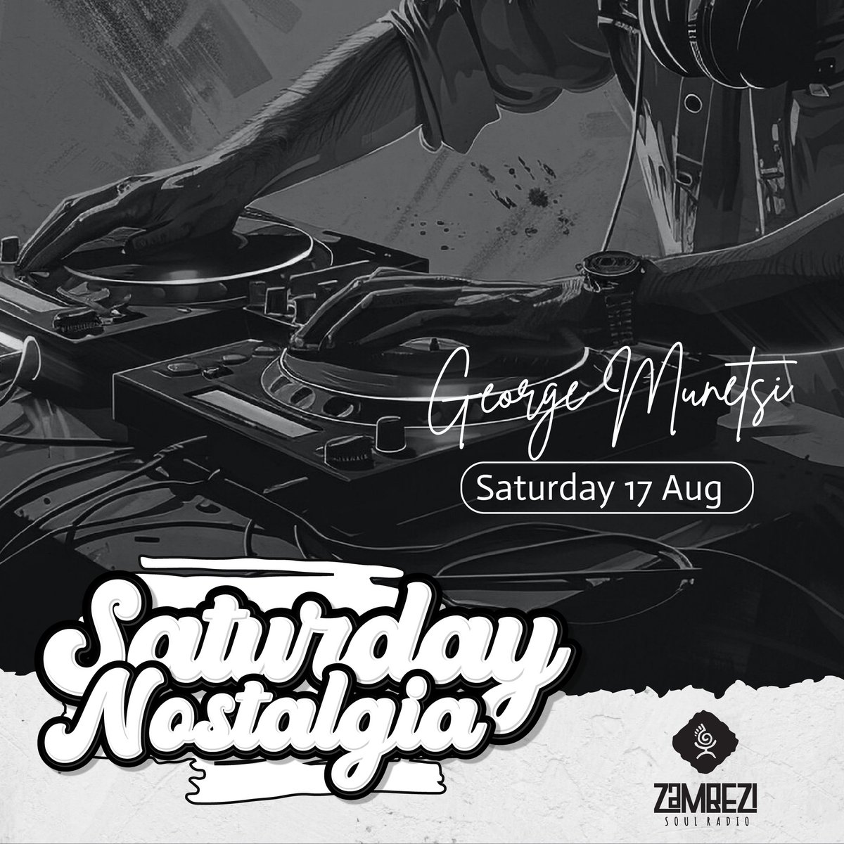 Join George <a href="/GITARADIO/">George Munetsi (GITA)</a> Munetsi with Saturday Nostalgia.

Live on <a href="/classic263/">Classic263</a> Zimbabwe and streaming live on <a href="/zambezisoul/">Zambezi Soul Radio</a> Radio.

Saturday 17 Aug 2024

Press Play ⬇️

zambezi-soul.link/C3mMNM 

#GeorgyPorgy 
#GITARadio 
#ZambeziSoulRadio