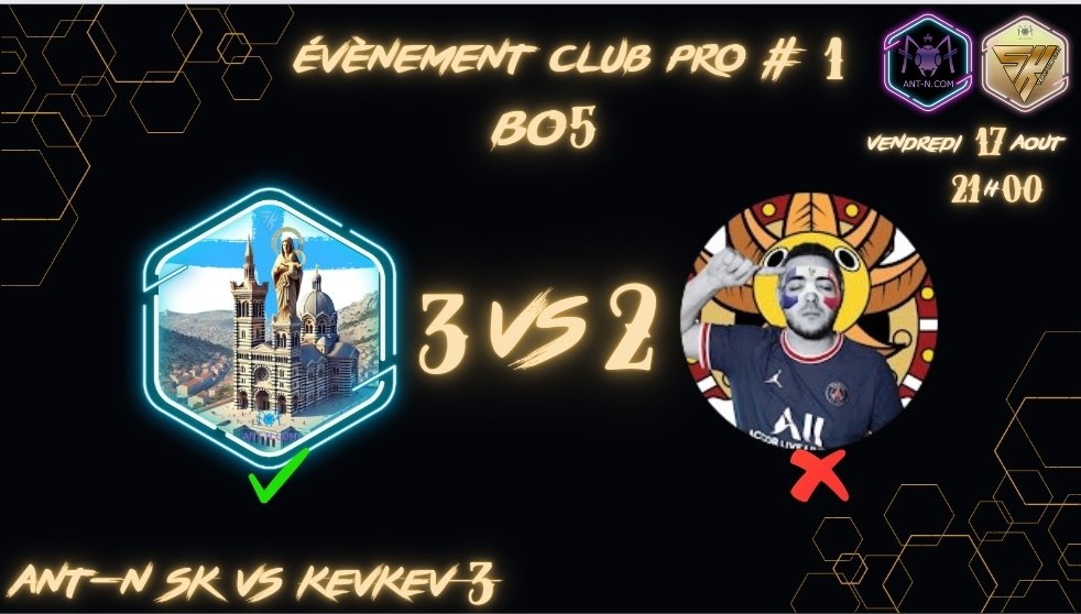 1er événement 
Première victoire ✌️ 
Merci à tous pour cette événement