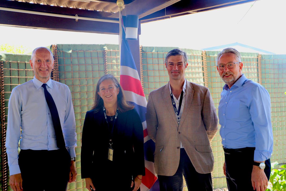The UK is proud to support the fantastic work of <a href="/TheHALOTrust/">The HALO Trust</a> in Somalia and Somaliland (and elsewhere around the world). 

It was a pleasure meeting HALO’s Regional Director and new Country Director this week to build on the very successful work they are doing. <a href="/UKinSomalia/">UK in Somalia🇬🇧🇸🇴</a>