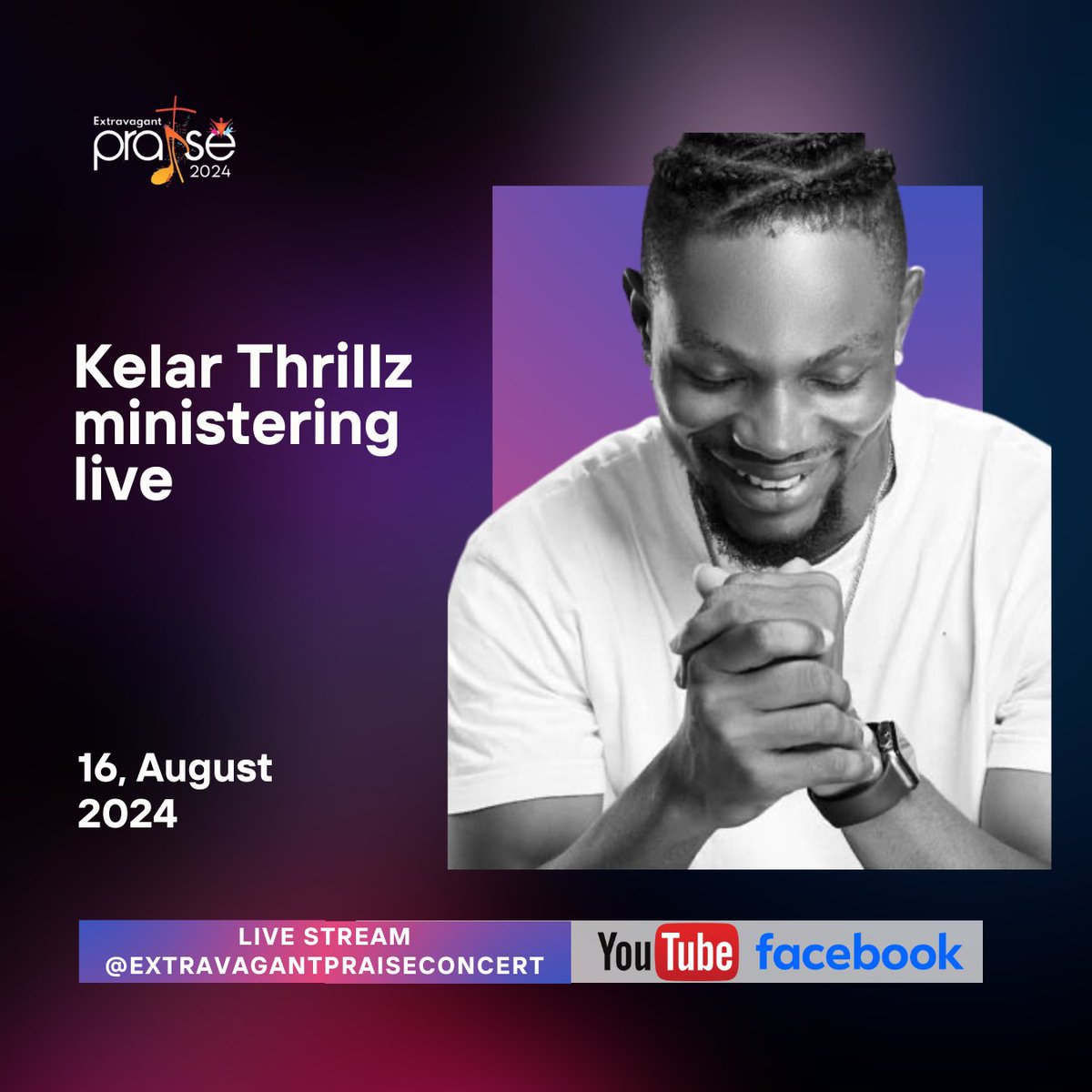 Kelar Thrillz ministering live

#ExtravagantPraise6
#liveUpdates