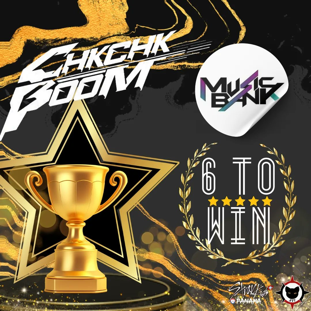 SVT_Panama's tweet photo. 🏆¡Felicitaciones a #StrayKids por llevarse su 6to Win para "Chk Chk Boom" en Music Bank el día de hoy!

"Chk Chk Boom" ahora empata con "MAESTRO" de SEVENTEEN como las canciones de un artista masculino de K-pop con más Wins en programas musicales en 2024. https://t.co/DOICytYUvN