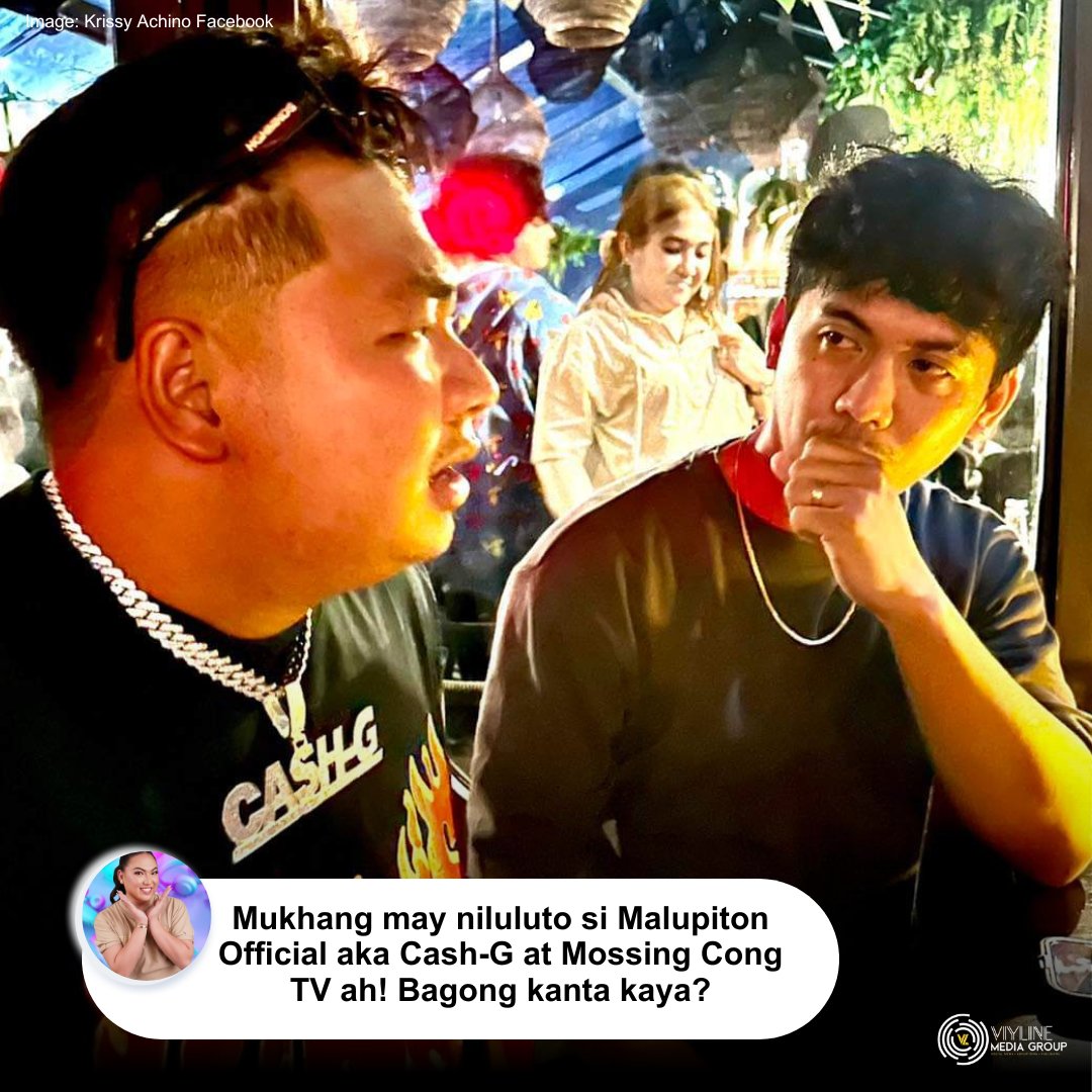 VL_MediaGroup's tweet photo. "Bossing! Kumusta buhay buhay?" 🫡

Bossing meets Mossing! Eeeyy! 🤙
Mukhang may nilulutong collab sina Malupiton at Cong TV?  Ano kaya ang kanilang secret project? Share your guesses! 

📸 Tita Krissy Achino  | Facebook
📸 Malupiton | Instagram

#ViylineMediaGroup https://t.co/rfsVjX7WbB