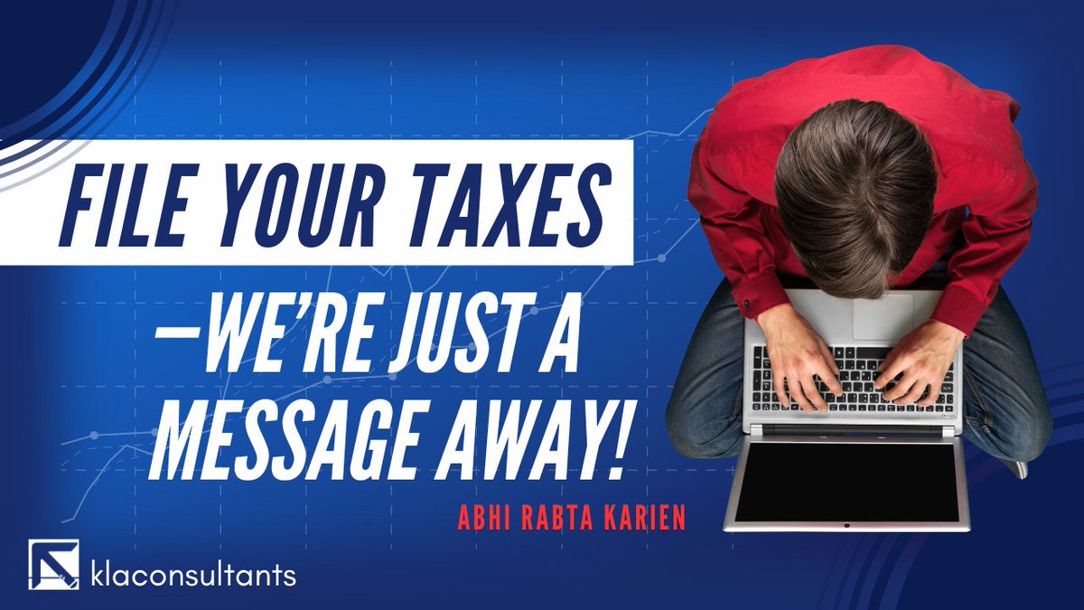 KLAPakistan's tweet photo. Avoid Higher Tax Rates and Penalties: File Your Taxes Today!

Contact us now

#taxreturn2024 #taxfiling #TaxSeason #FBR #klapakistan https://t.co/zdpcYWM3ZN