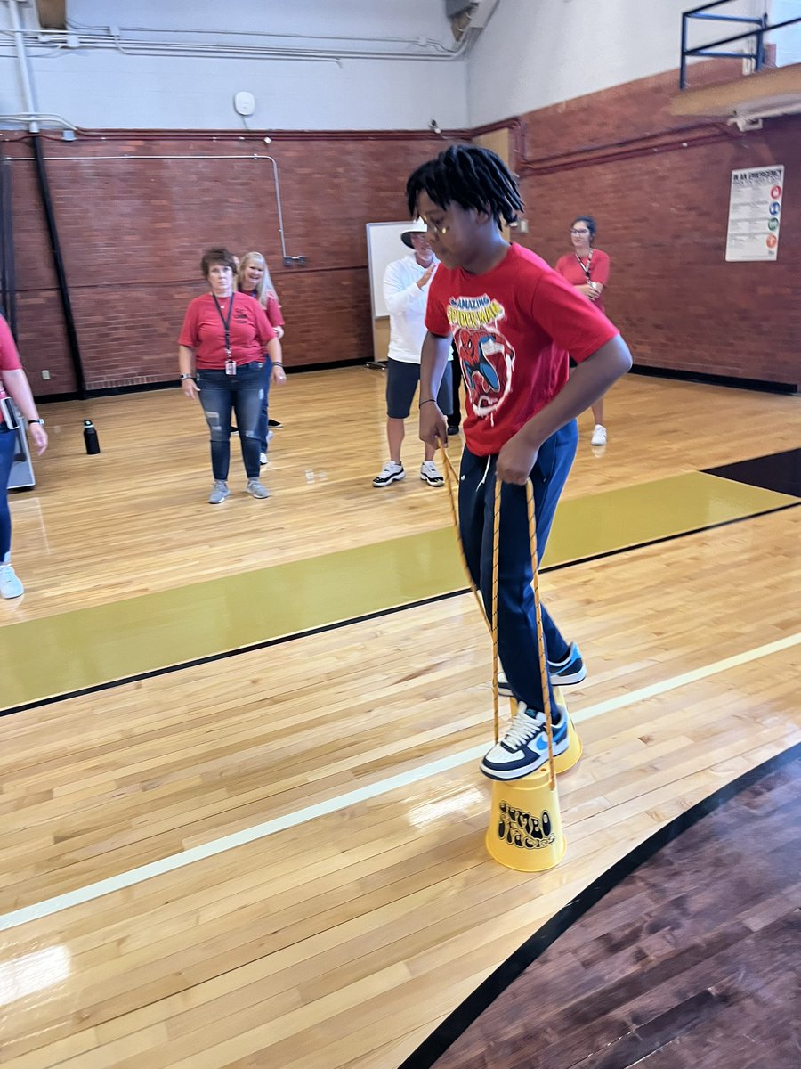 Great way to end to the first week of school and BEARAPALOOZA with a Pep Assembly. We ended with a tie today for the trophy.  #TMSlimbo #TurnerFamily