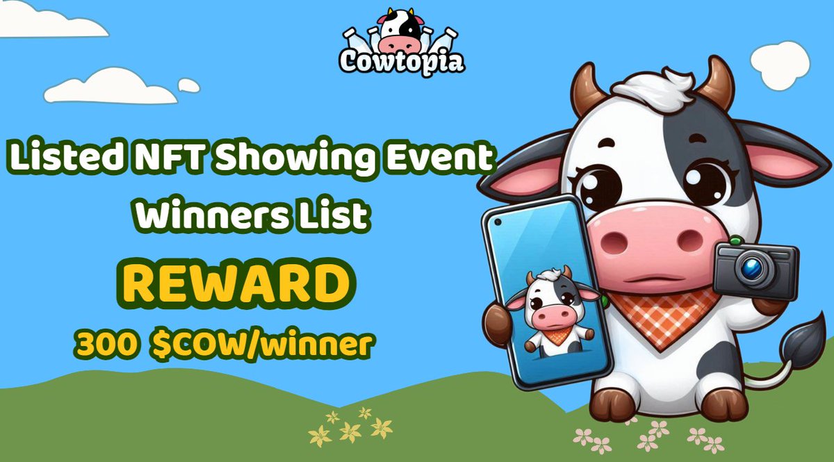 🚨 Listed NFT Showing Event Reward List! 🚨

We’re excited to announce the prize list for the Listed NFT Showing event! 

🎉 Check out the detailed list and more information here: docs.google.com/spreadsheets/d…

💡 Note: Rewards will be distributed within the next 48 hours.

Thanks to