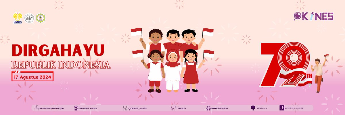 🇮🇩 [𝐃𝐈𝐑𝐆𝐀𝐇𝐀𝐘𝐔 𝐑𝐄𝐏𝐔𝐁𝐋𝐈𝐊 𝐈𝐍𝐃𝐎𝐍𝐄𝐒𝐈𝐀] 🇮🇩

Halo Sahabat Okines 👋🏻

HUT RI ke-79 mengusung tema "Nusantara Baru Indonesia Maju". Tema ini merefleksikan seruan untuk membangun fondasi yang kokoh bagi masa depan.

Selamat ulang tahun ke-79 Republik Indonesia 🥳