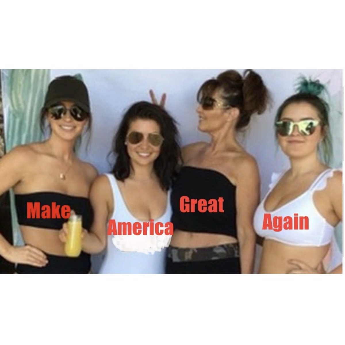 SarahPalinUSA's tweet image. #ConservativeWomen #MAGA trend😁 @realannapaulina @LaraLeaTrump @SarahPalinUSA 🇺🇸Instagram@sarahpalin97 &amp;amp; daughters❤️❤️❤️