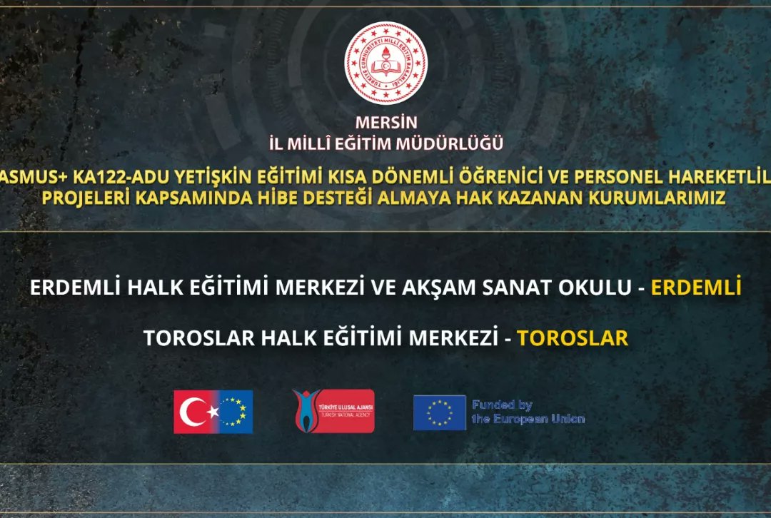 Tebrikler Mersin🏆👏

#ProjeŞehriMersin' de, Erasmus+ kapsamında, her yıl daha fazla nitelikli projelerle öğretmen ve öğrencilerimiz uluslararası öğrenme fırsatlarından faydalanmaya devam ediyor📈
