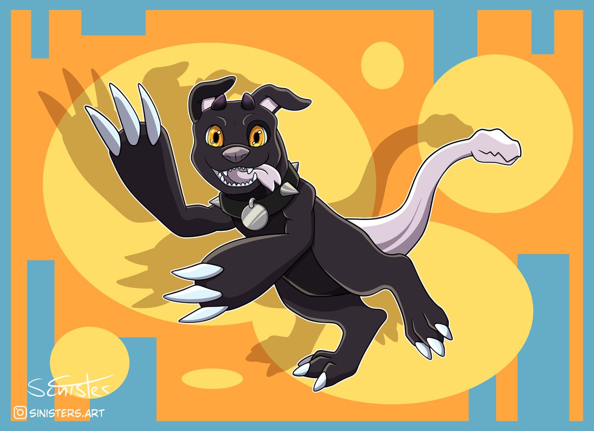 I have to share it! <a href="/Sinisters_Art/">Sinister</a> gifted me with super cute drawing of Kyrkomon for my birthday 2 days ago. 
He looks so damn happy i love it! 
#digifake