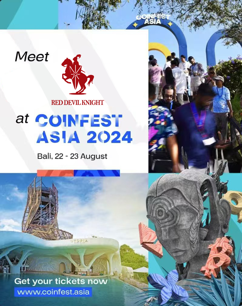Red_DevilKnight's tweet photo. ๐โจ Big news! #Reddevilknight is launching its global roadshow at Coinfest Asia 2024 in Bali!
๐ด From August 22-23, come discover our revolutionary sport solutions and connect with top industry experts.
Be sure to join our โAI & Web3 In Greenโ beach villa pool party! ๐ https://t.co/7OfOcd2ZwT