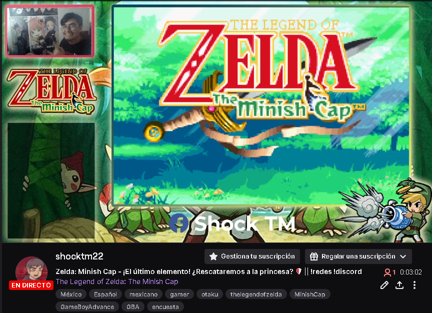 ShockTM22's tweet photo. ¡Estamos en vivo! 🎮 En The Legend of Zelda: Minish Cap vamos por el último elemento. ¿Rescataremos a la princesa? 👑 Además, ¡se viene una encuesta para elegir el próximo juego! Únete: https://t.co/ttuteus9DB #Zelda #Twitch #RetroGaming #SaveThePrincess #Nintendo https://t.co/TkyKHIpesc