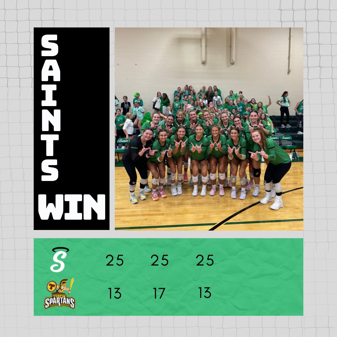 AMAZING Opening Night for Seton Volleyball!! 🏐👏🏼

#GoSaints