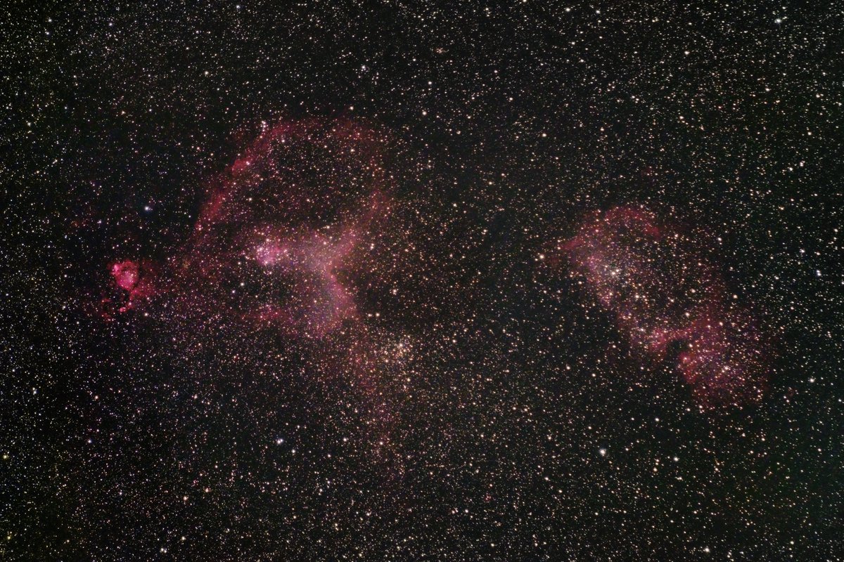 yxd84uy's tweet photo. 『ハート&amp;胎児星雲』 Fuji X-T20 / CD-1追尾/ canon Ef70 200mm f4l IS USM / 200mm / F4.0 / ISO3200 / 60s×27枚、計27分 https://t.co/xIUY4hpT2N