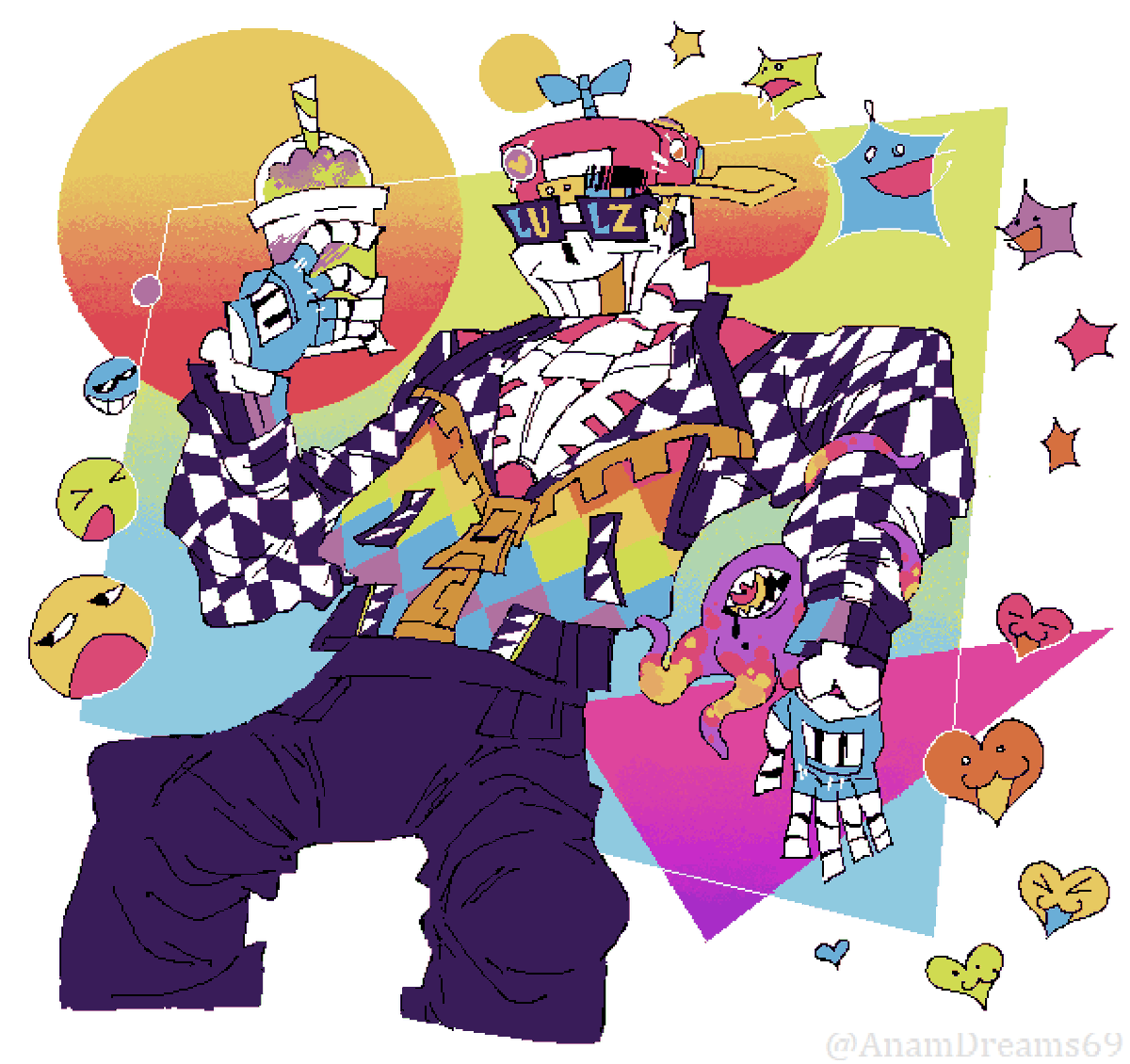 AnamDreams69's tweet photo. would add shading, but too tired, maybe later.
:^P
#freshsans #sans #utmv #undertaleAU #undertale #mspaint https://t.co/eRvhPHDc6r