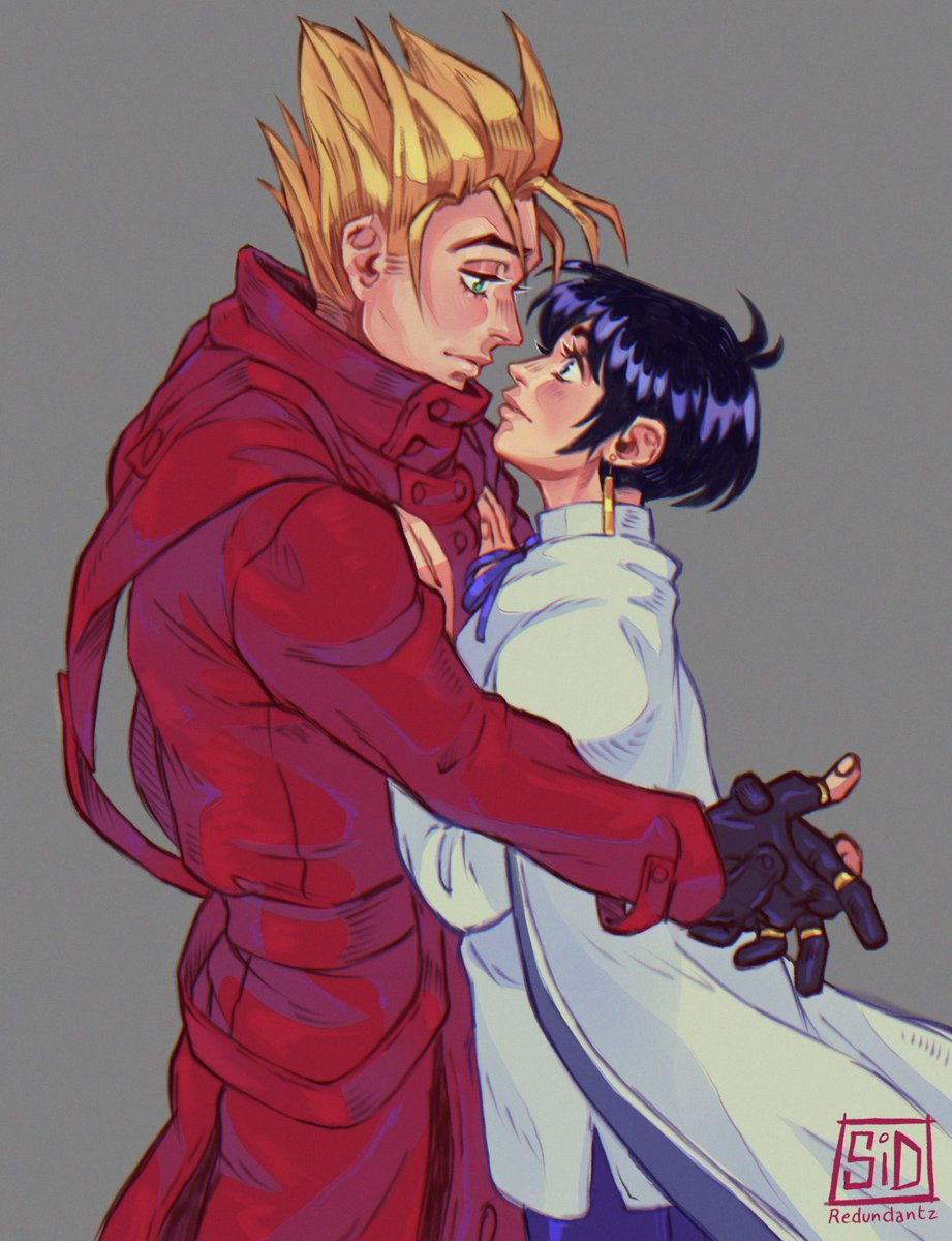 ヴァッシュ・ザ・スタンピード 「i got a PHD in vashmeryl hugonomics [ tr」|Sid~💫💞🌿 TRIGUN ERA 2.0のイラスト