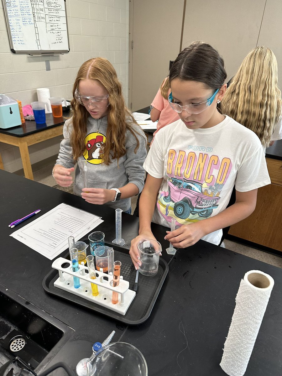 New year same drill- 7th graders doing their very first lab ever IN a science lab!! I hate that this is their reality but I’m so glad to be the one to experience this with them!