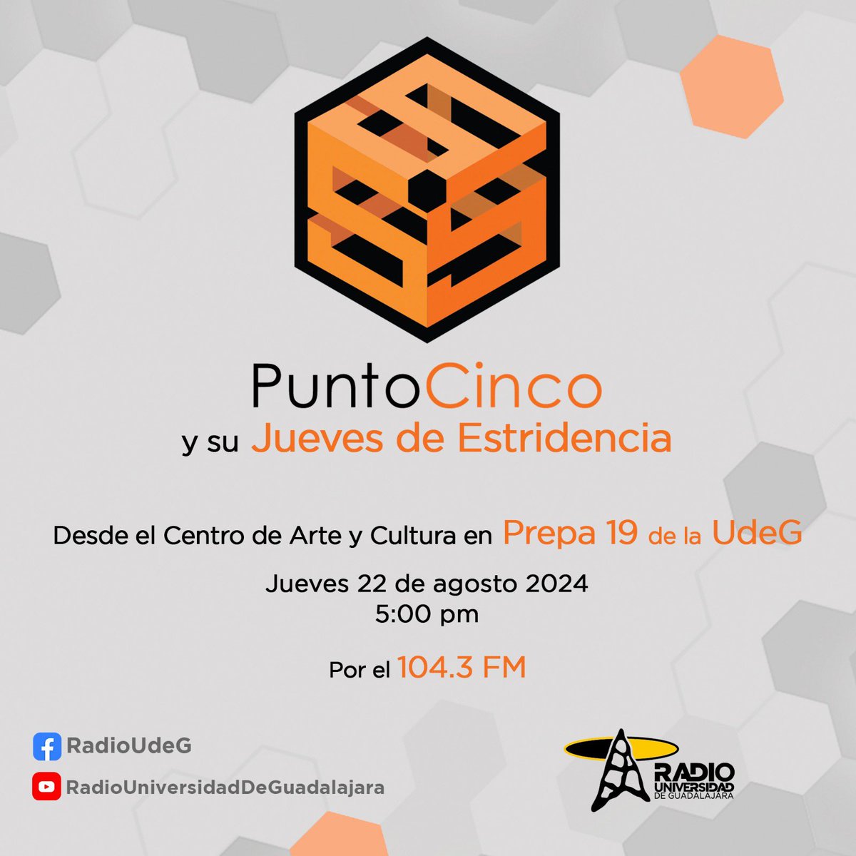 RadioPrepa19's tweet photo. 🚨A T E N C I Ó N 🚨

Radio Universidad de Guadalajara 📻 en #prepa19  

¿Quién se apunta? 😎☝🏻 https://t.co/je7f1nVc5i