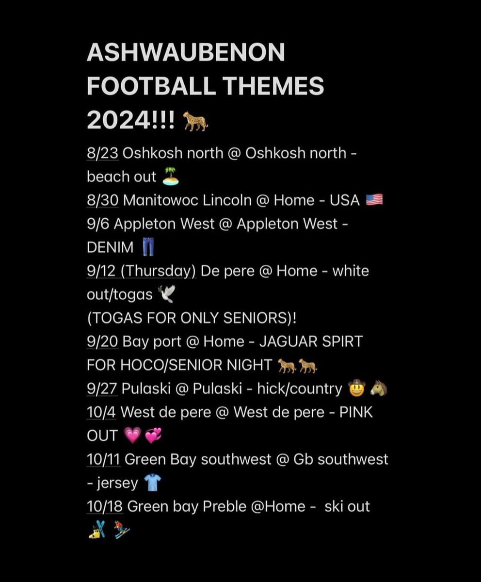ahsstud's tweet image. 🚨 FIRE UP JAGS!! 🚨 Your 2024 football themes are here!! 🐆
