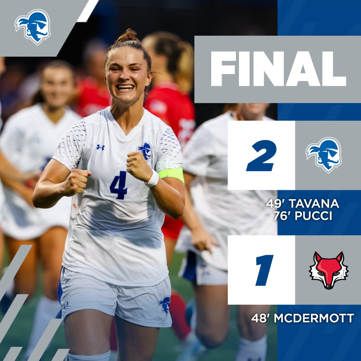 PIRATES WIN 🏴‍☠️🪙⚽️

GUTSY win here at Owen T!!! Tavana and Pucci score to give us a victory on opening night 💪

#HALLin 🔵⚪️