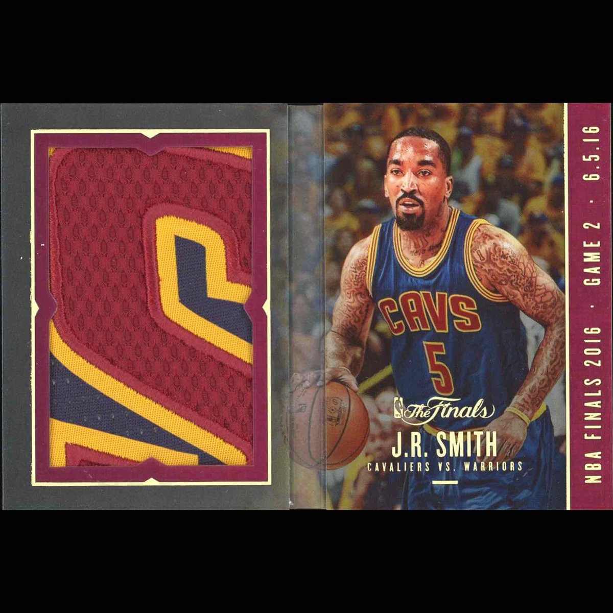 dontbrued's tweet image. Started scanning my 2016 Finals Game 2 Worn Jersey booklets 

J.R. Smith 1/4