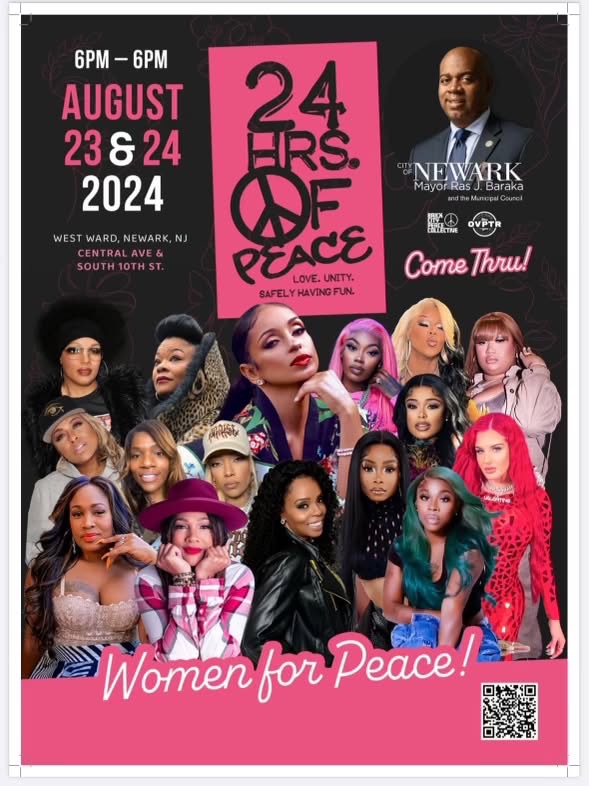 One week away. Big thank you to 24 HRS Of Peace and <a href="/CityofNewarkNJ/">City of Newark</a> for giving us an opportunity to Curate a Segment of this year’s event. Looking forward to seeing these amazing Women hit the stage. Pull up #vibesinthecity #GoodVibesOnly
