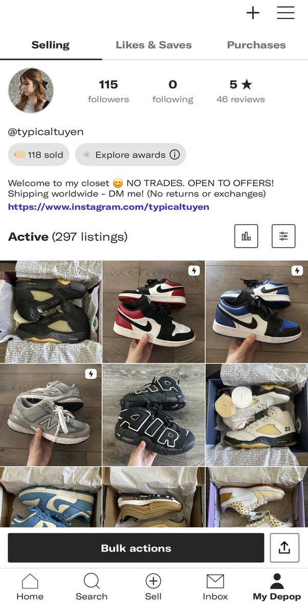typicaltuyen's tweet photo. Cleaning out my closet ever since I’ve moved. Selling clothes, accessories, and sneakers! Still updating it https://t.co/QY4CkvrW8d https://t.co/r5mUK9k98U