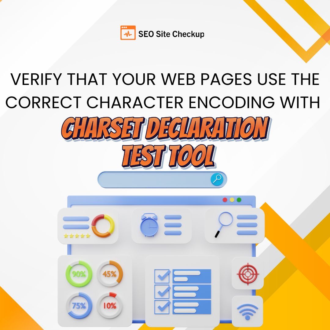 Seositecheckup's tweet image. Ensure your web pages display correctly by verifying their character encoding. Use our Charset Declaration Test tool to avoid display issues and ensure proper compatibility across all devices.

buff.ly/46QV1bX

#WebDevelopment #CharacterEncoding #CharsetDeclaration