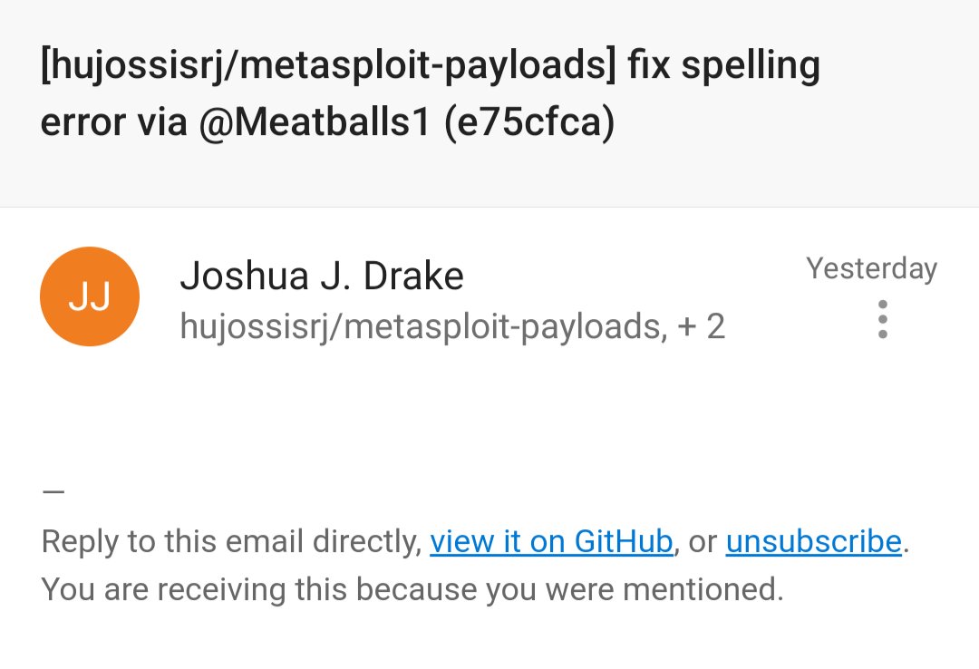 Meatballs__'s tweet photo. @jduck Not anything to do with you then? https://t.co/CGGeA750nA