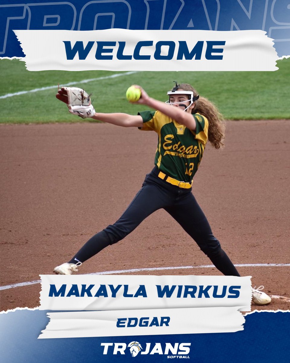 NIACCTrojanSB's tweet photo. Our next newcomer is Makayla Wirkus from Edgar HS in Wisconsin. Makayla is a LHP/OF. 

In her HS career, Makayla was her team’s MVP 3X, all conference 1st team 3X, all district 2x, as well as all district and all state. 

We can’t wait for you to get here Makayla! https://t.co/PJCbFXb7v8
