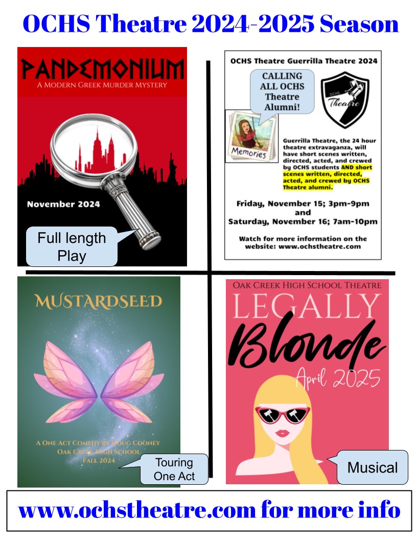Elizabeth Fritz (@fritz_educator) on Twitter photo OCHS Theatre is excited to offer 2 productions for students this fall! Check our website: ochstheatre.com for audition info! <a href="/Athletics_OCHS/">Knights Athletics</a> OCHS Theatre is excited to offer 2 productions for students this fall! Check our website: ochstheatre.com for audition info! <a href="/Athletics_OCHS/">Knights Athletics</a>