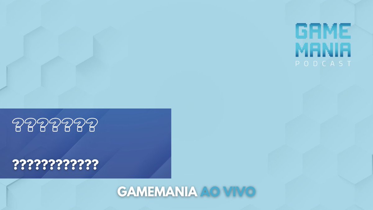 🔴ESTAMOS AO VIVO🔴

A dúvida paira sobre o Gamemania Podcast. Três episódios seguidos, vem com a gente para mais um episódio e descobrir o mistério.
SPOILER - Cumba in memoriam!

ASSISTA AGORA -> youtube.com/watch?v=Gafb4r…
