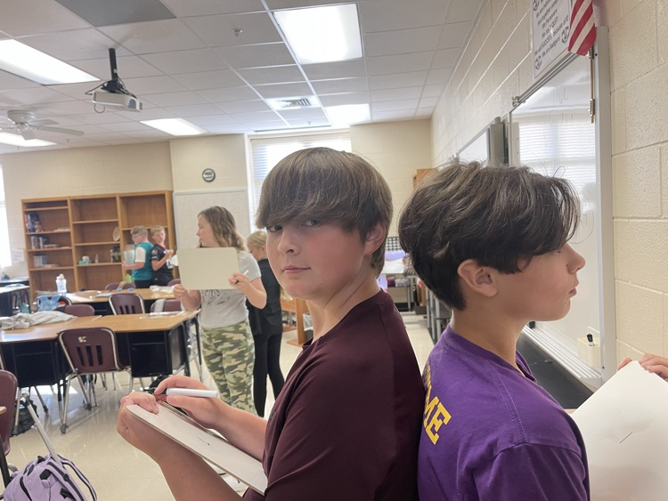 BeebeMiddle's tweet photo. Mr. Crafton's class completed a team building exercise and the students loved learning about their classmates! Great first Friday of the school year! #bprd https://t.co/cx4gOBmZbA