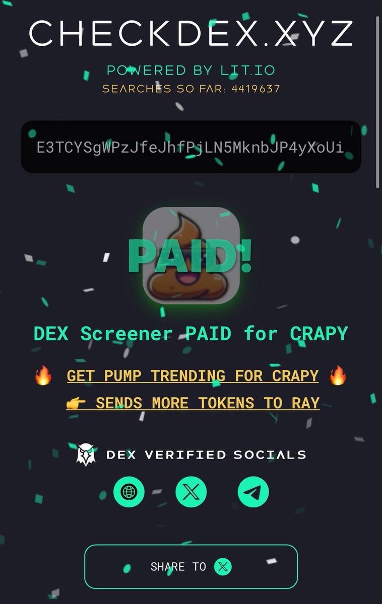 solanacrapcoin's tweet photo. 💥 We just locked in with the DEX! 💩 $CRAPY is ready to flush through the markets. Get ready, Solana—this turd is about to make a splash! 🚀 #SolanaCrapCoin #DEXReady #Moonshot https://t.co/RFLeHwcljM