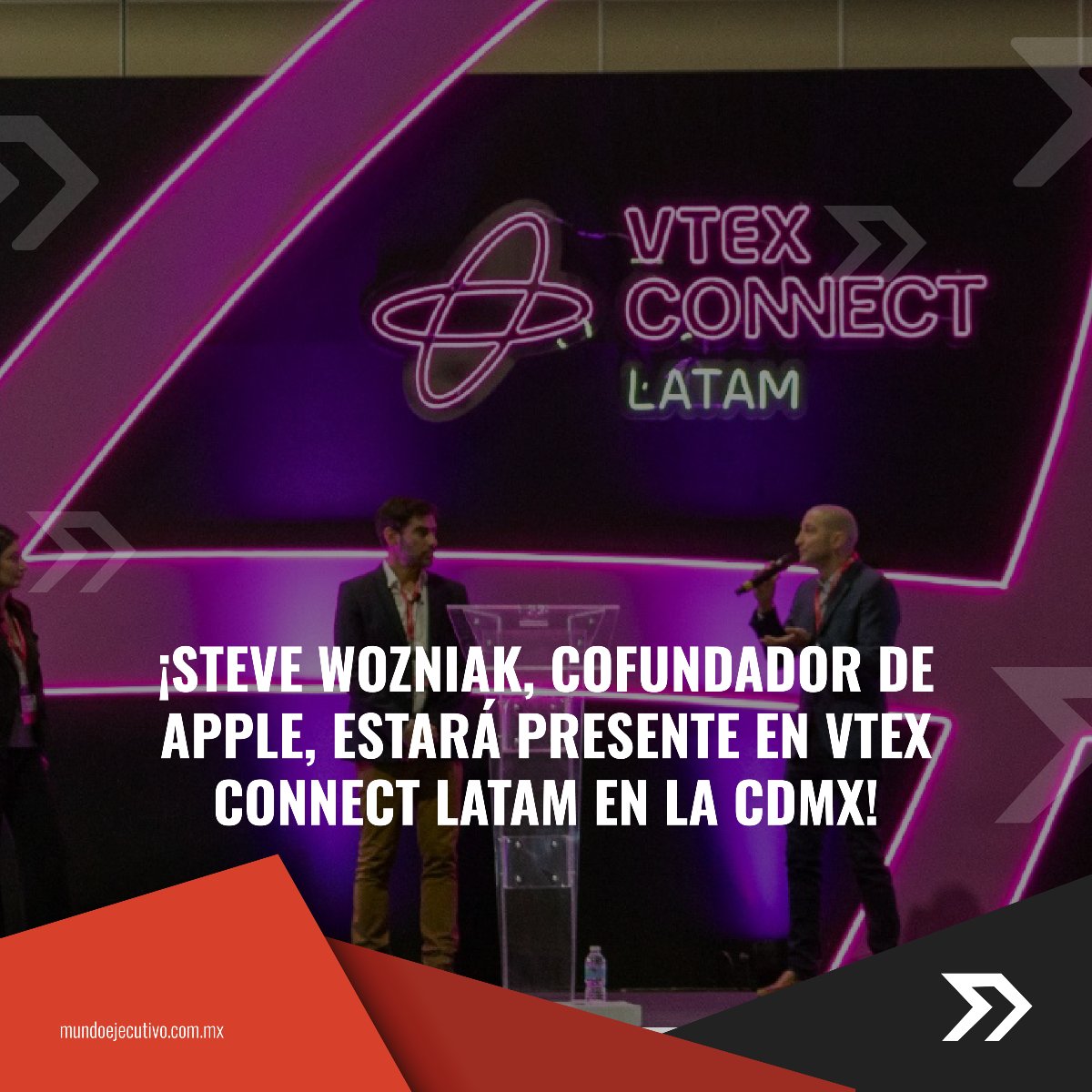 MundoEjecutivo's tweet image. No te pierdas la oportunidad de escuchar a una de las mentes más brillantes de la tecnología en este evento imperdible.

Conoce más aquí: mundoejecutivo.com.mx/noticias/vtex-…

#SteveWozniak #VTEXCONNECT #CDMX #Tecnología