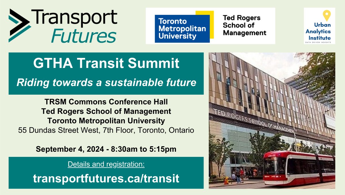 collier4ward2's tweet photo. Don't miss the GTHA Transit Summit on Sep 4! 20 experts -- including Toronto Mayor Chow and Metrolinx CEO Phil Verster -- will discuss a range of challenges and then make recommendations so the future of transit is brighter than its recent past. Details @  https://t.co/aDEtSeJYBI https://t.co/shCOA4xgUj