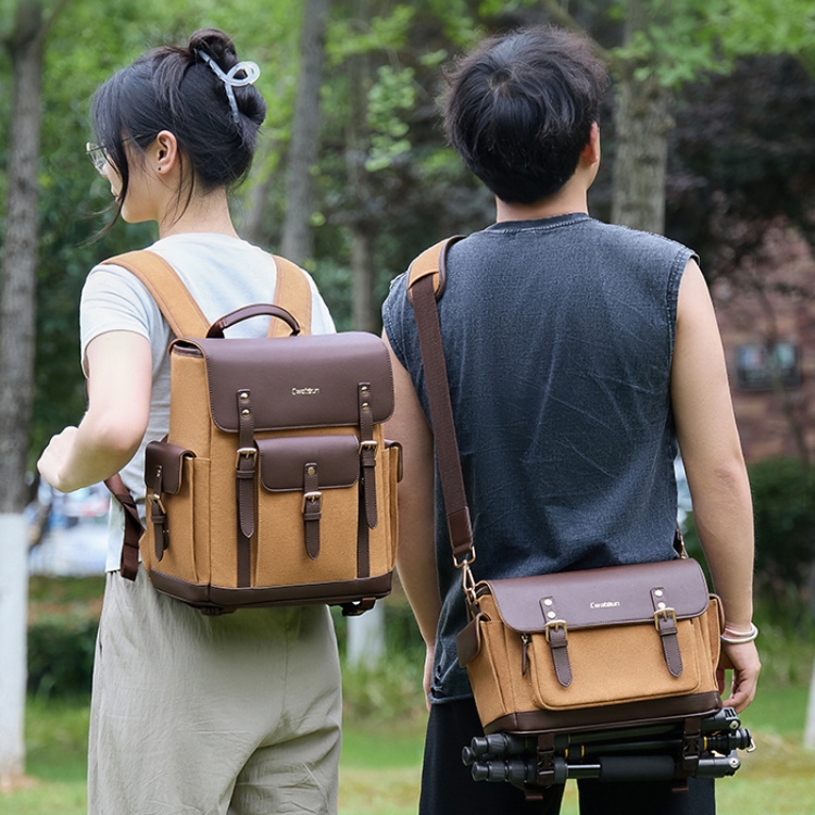 SunskyOnline's tweet image. Cwatcun D126 Double Shoulder Vintage Waterproof Canvas Bag DSLR Camera Photo Bag
Shop Item #: TBD0605114401
More information🔗bit.ly/3WNUEKz
#PhotographyProfessionalVideoBag #CameraBackpack