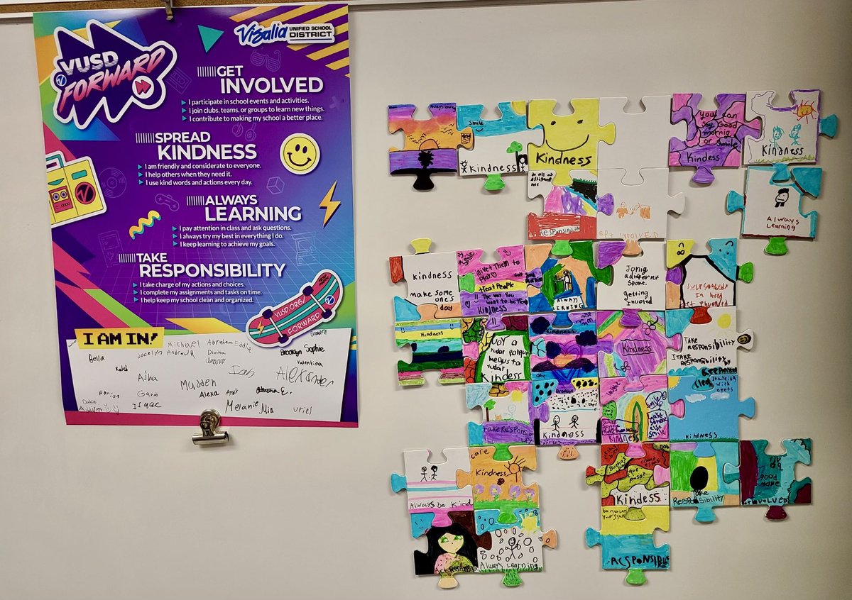 S/O to our incredible #AnnieRMitchell 5th graders for launching the new school year with commitment and purpose! From getting involved, spreading kindness, and embracing learning to taking responsibility— Let's keep this energy going! #AnnieRMitchell  #IamVUSD <a href="/NataliGarza1/">Natali Garza</a>