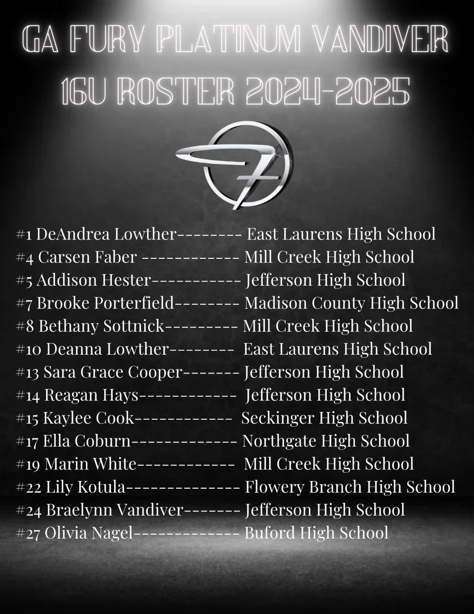 Drum roll please…. We would love to introduce our 2024-2025 roster!!