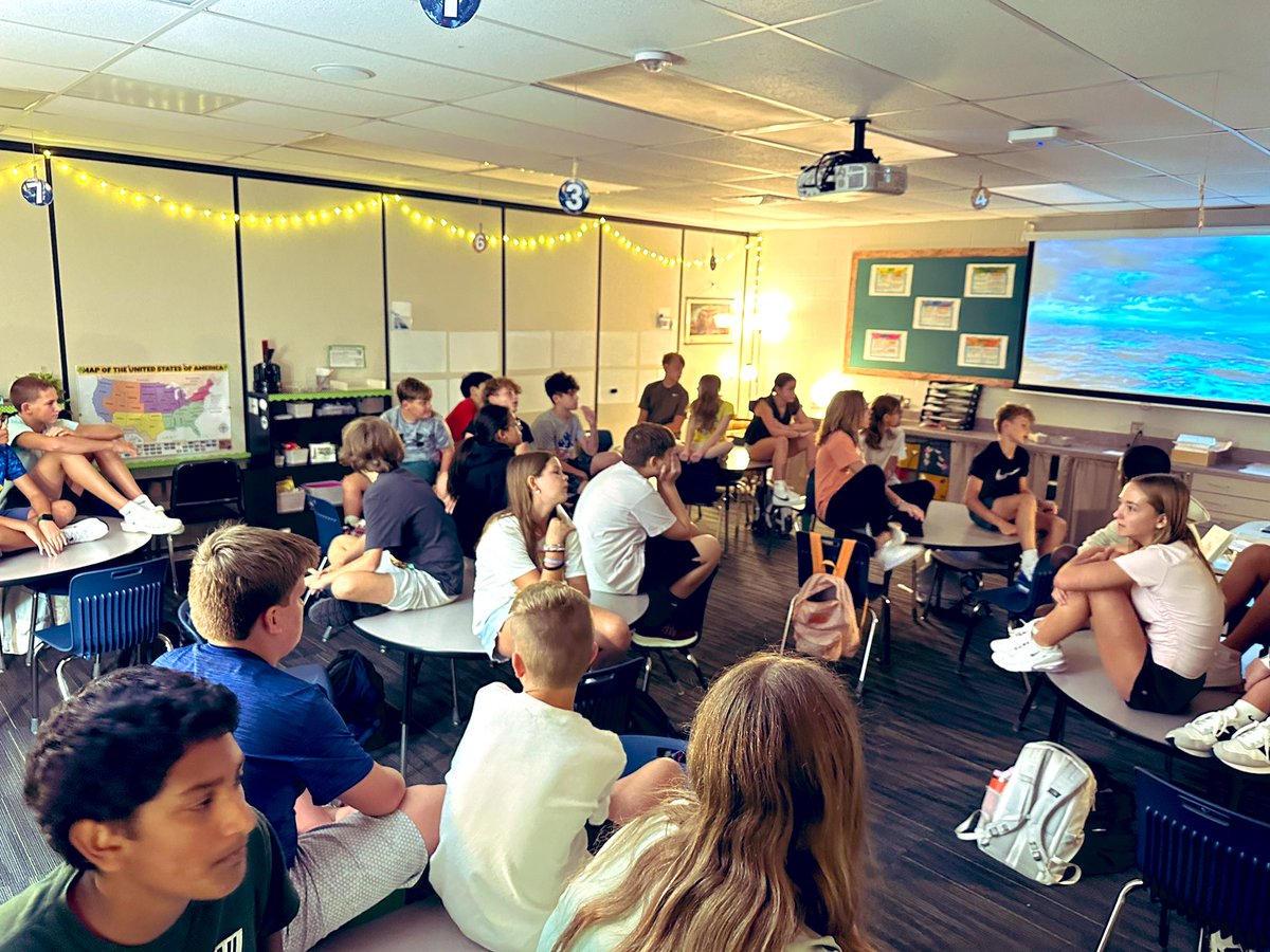 CSTWildcatsMS's tweet photo. Lost at Sea in Mrs. Yoo’s class. Pick the 3 items that will save your life as rated by the coast guard. Sounds of thunder, moving waves, desks as boats, and wonderful dialogue and critical thinking…engaged!

#CST25
#OPSMakeTodayCount https://t.co/cU6Lk8fPSE
