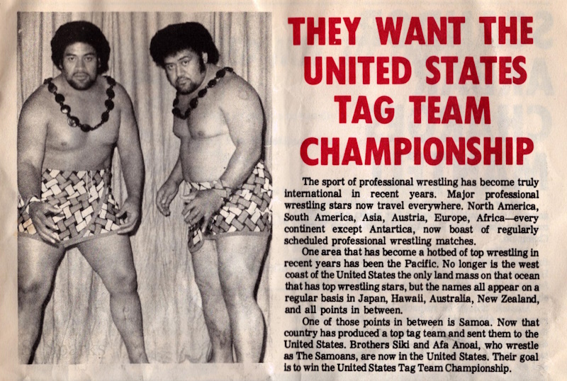 Sparks3rdCoast's tweet photo. The Samoans, Afa and Sika, circa 1974 &amp; 1980.

Rest well, gentlemen.

#RIPAfa https://t.co/xuUxrQxUUl