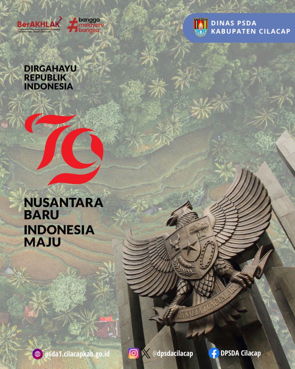 Dirgahayu Republik Indonesia ke-79. Nusantara Baru Indonesia Maju.