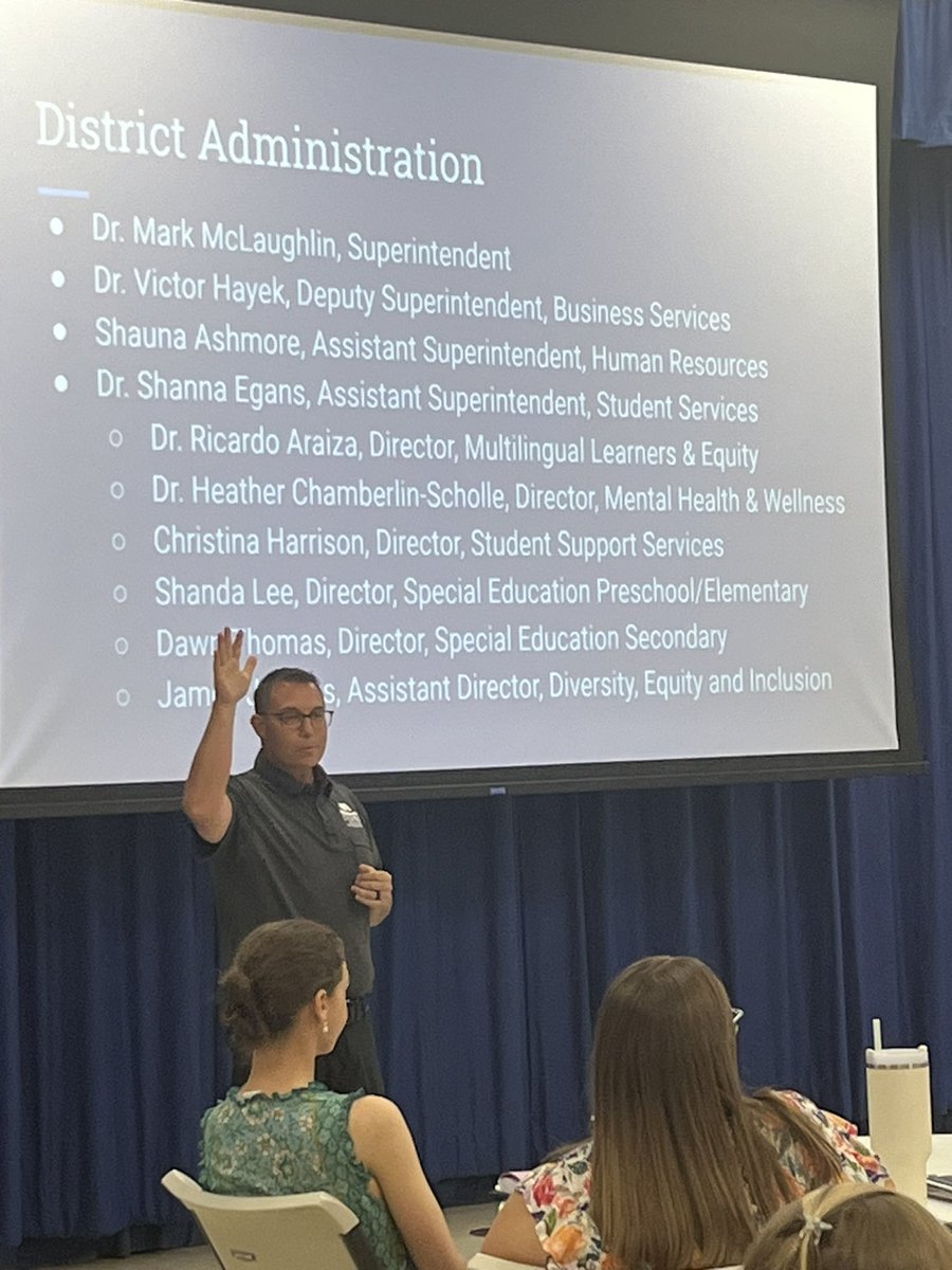 gill4cvusd's tweet photo. So happy to participate in welcoming a roomful of educators new to our @ConejoValleyUSD family. Here’s to a wonderful new year of learning and growing together #ProudTrustee #CVUSDForward https://t.co/MCVqu2tZEY