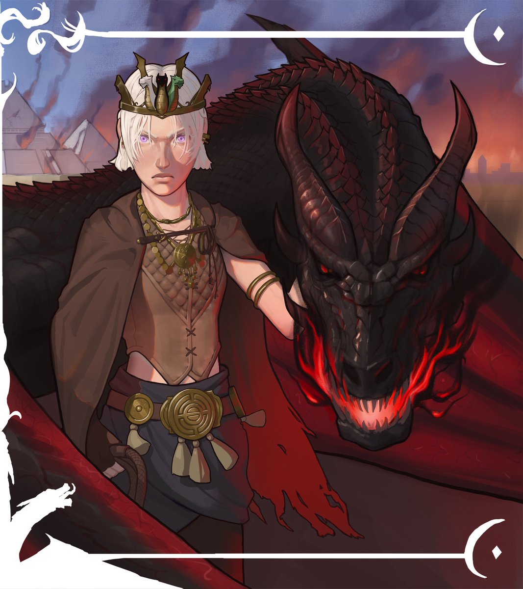 Dany and Drogon commission I did for <a href="/CrusaderChris89/">Crusader Chris</a> !! #ASOIAF